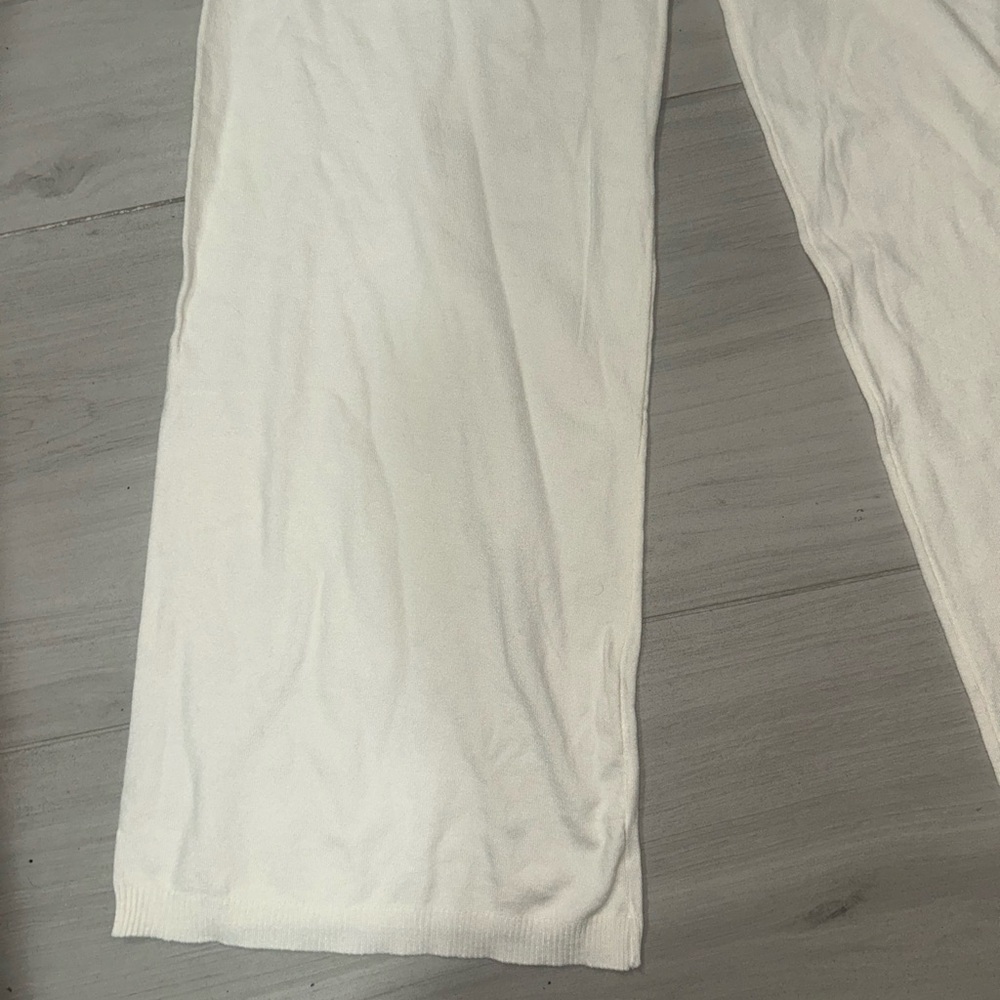 NEW MNG Mango CROP KNIT WIDE LEG TROUSERS - Picture 5 of 9